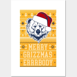 Memphis Grizz Ugly Christmas Posters and Art